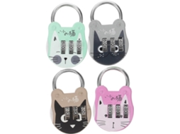Conjunto De 4 Cadeados Combinação Com Desenhos Animados Fofos,