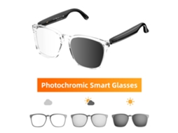 Óculos inteligentes com lentes fotocromáticas assistente de voz chamadas Bluetooth reprodução de música e tradução CZHHMART