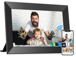 Moldura Digital Inteligente Wifi  10,1 Polegadas 1280x800 Ips Lcd Touch Screen Com 32 Gb De Memória Preto 