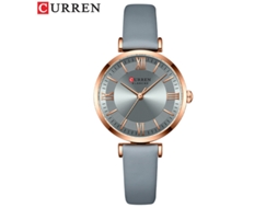 Relógio Feminino MDUG Elegante de Quartzo, Pulseira de Couro, Casual