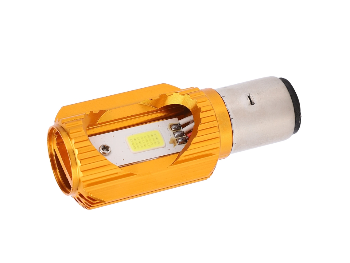 Luz De Farol De Moto Led H6 2 Pinos Chip Cob Módulo Lâmpada 12w Alto/baixo Feixe