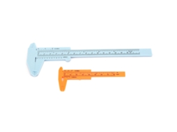 Paquímetro Vernier Mini de Plástico com Escala Dupla 80mm/150mm - Azul