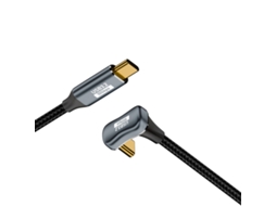 Cabo Usb-c Para Usb-c Gen2 Em U, Função Completa — 10gbps, 100w Pd, 4k60hz, Liga De Alumínio + Nylon, 0.5/1/1.5/2m 2 Metros