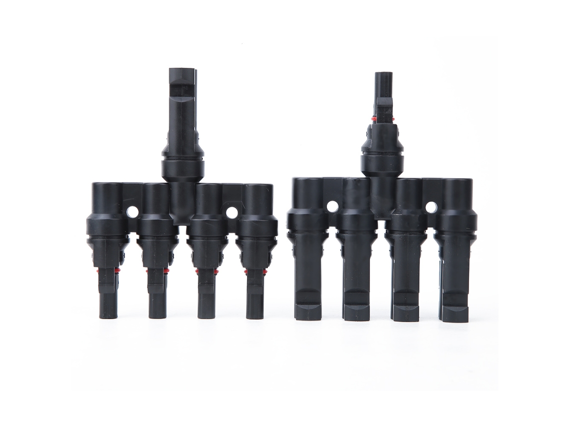 Conector De Cabo Solar Tipo T 5 Vias Adaptador 1 Para 5 Painéis Solares Resistente À Água E Poeira