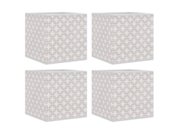 Foldable Storage Box, Foldable Storage Boxes Vidaxl Creme Tecido Não Tecido (n/a)