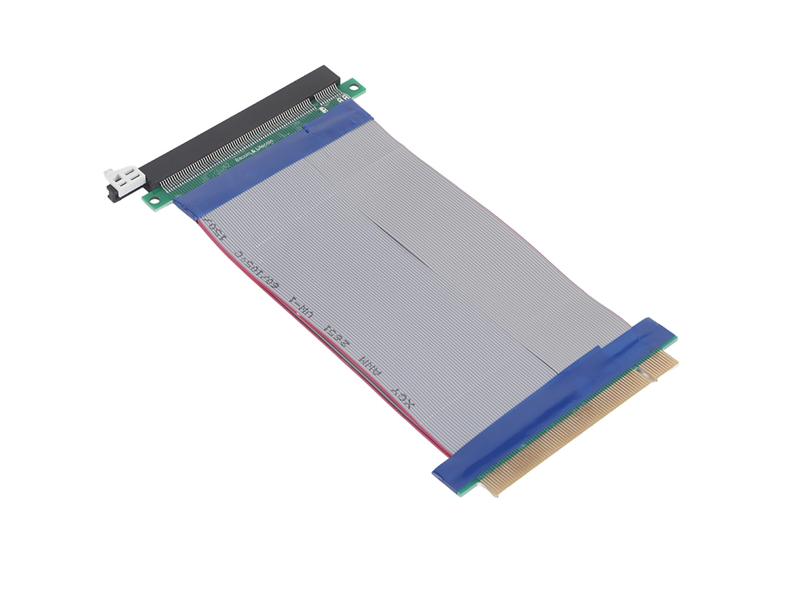 Placa Riser Pci-e De 19cm Extensor Cabeamento De Extensão Fino Macio 16x