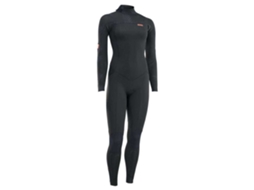 Terno de Neoprene Feminino Manga Longa com Zíper Nas Costas Amaze Core 5/4 Mm Preto Xlion