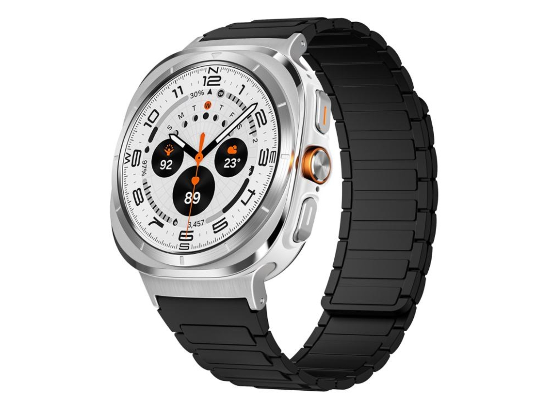 Bracelete Magnético Silicone Preto para Samsung Galaxy Watch Ultra XIAOMOYU 47mm