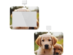 Porta Crachá Impermeável Com Cordão, Porta Crachá Com Estampa De Cachorrinho Golden Retriever, Porta Crachá Portátil