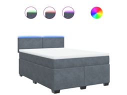 Box Spring Bed, Box Spring Beds Vidaxl Cinzeto Veludo (160 X 200 Cm)