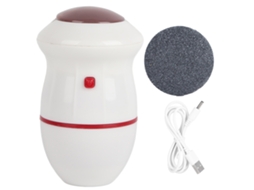 Removedor de calos elétrico com aspirador para pés, ferramenta de pedicure, bateria USB, branco vermelho