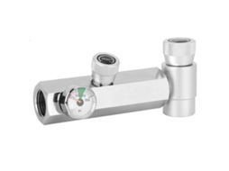 Adaptador Laxiscreed Para Cilindro De Gás Cga320 Com Manómetro Compatível Com Soda Stream