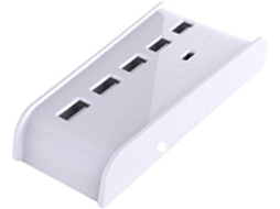 Hub Usb 6 Em 1 Com 4 Portas 2.0 + Porta De Carregamento Interface