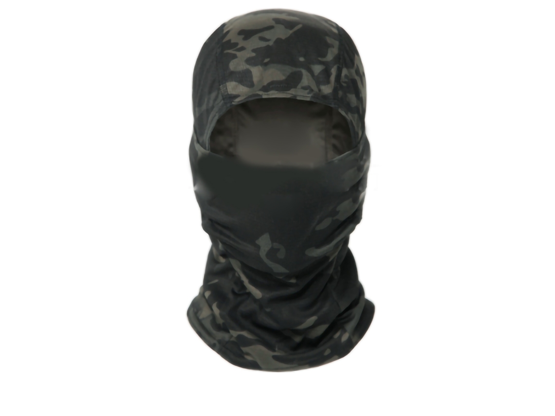 Máscara Facial Para Ciclismo Montanhismo Protetora Solar Respirável Material Durável Outdoor Preto Grãos Python