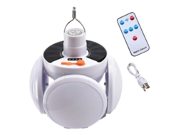 Lanterna De Acampamento Recarregável Led À Prova Dágua, Carregamento Solar/usb, 5 Modos De Luz, 2400mah Olysi Shop