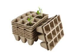 Kit 10 Vasilhas Biodegradáveis Para Plantio De Sementes