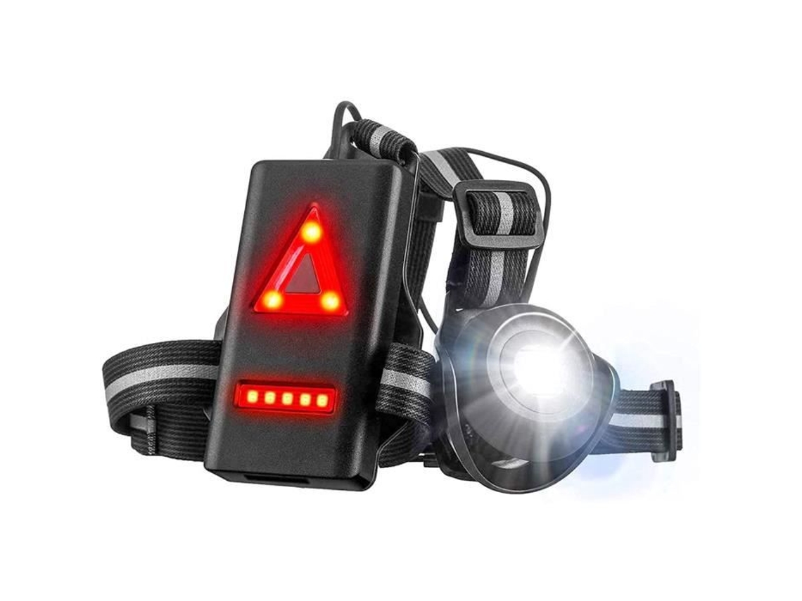 C USB recarregável LED luz de peito para corrida lâmpada LM modos à prova dágua com luzes vermelhas ideal para corrida profissional 2774 S/MARCA