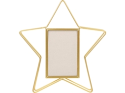 Porta Retratos Giratório Elegante Suporte Metal Dourado Decoração Parede Moderna Sofisticada Salas Estar GOKOCO