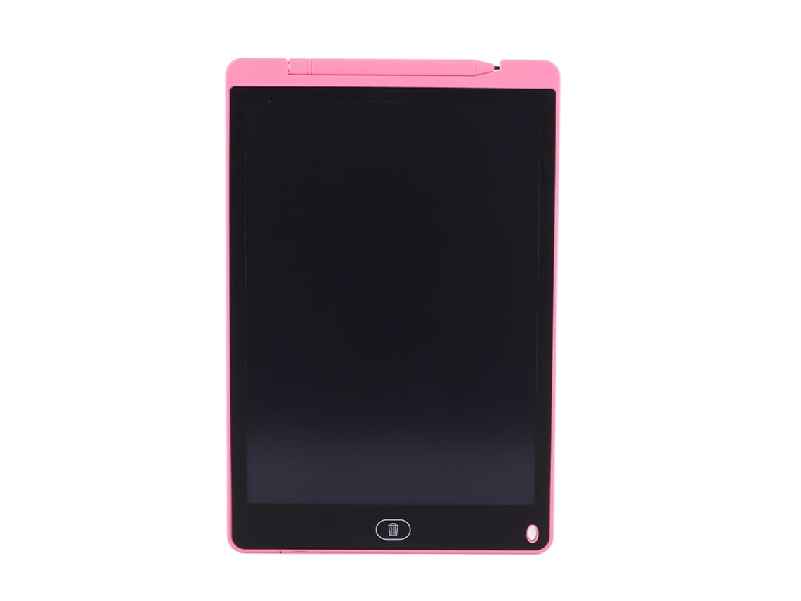 Tábua de Escrita Lcd 12 Polegadas Tela Flexível Caneta Suave para Crianças Desenho e Escrita Rosa