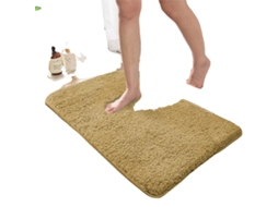 Tapete De Banheiro, Design Antiderrapante, Rápida Absorção De Umidade, 600mmx900mm-b, Marrom