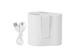 Vantilador Portátil de Cintura Usb Recarregável Branco