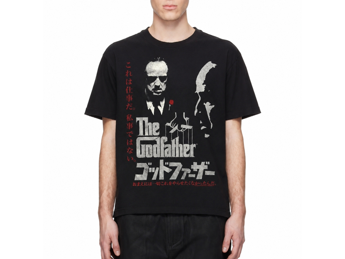 Rockinstone Godfather Movie Black Adult Shirt Size:m