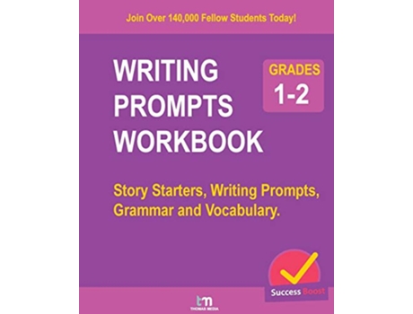 Livro Writing Prompts Workbook Grades 12 Story Starters Writing Prompts Grammar and Vocabulary de Thomas Media (Inglês)