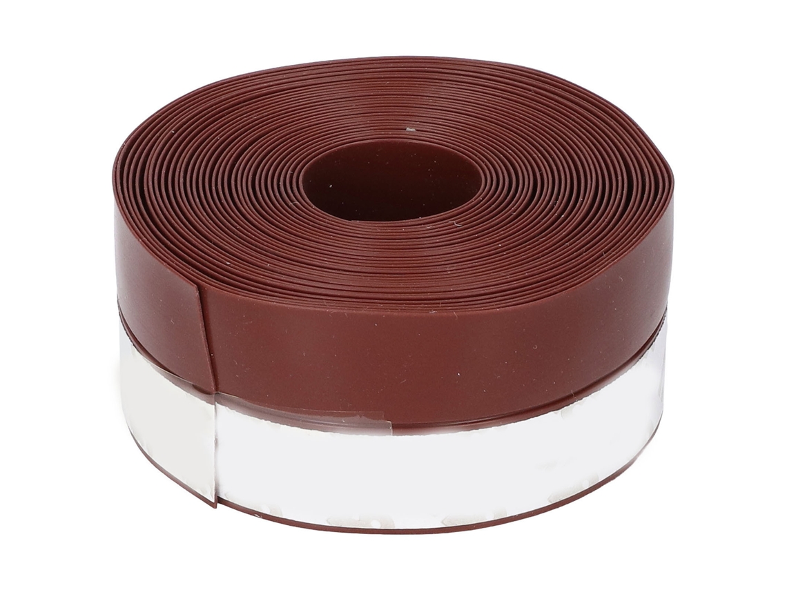 Fita de vedação de silicone autoadesiva Primerox para porta e janela, 5 m, marrom, 35 mm