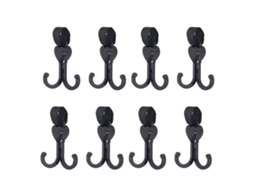 Mali 8pcs Ganchos Duplos para Carrinho de Bebê Universal Multifuncional para Bicicleta