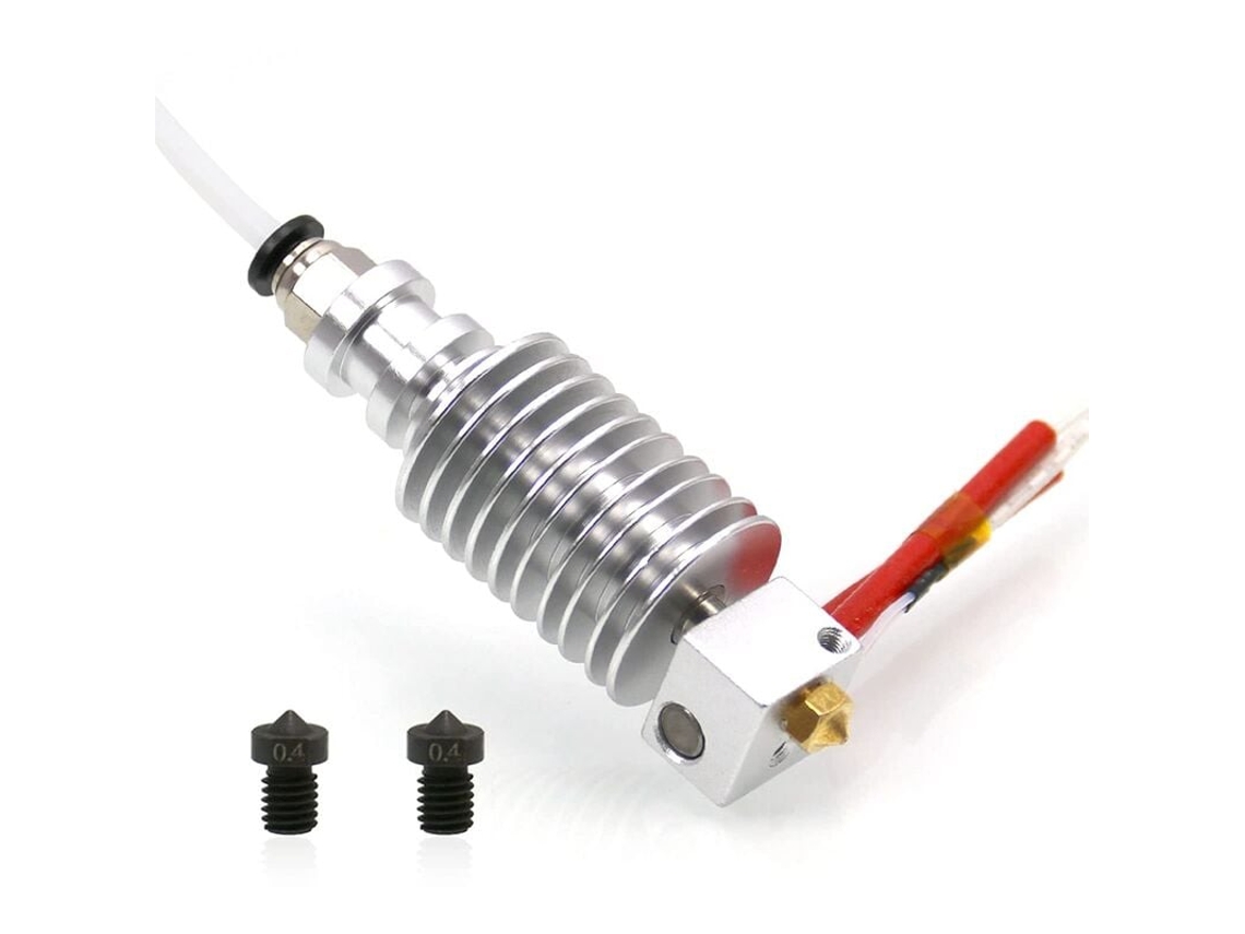 Para I3 Hotend 12v Com 2 Peças De Aço Temperado De 0,4 Mm Para Bicos V6 Para Impressão 3d Hotend Extrusora Aquaforge