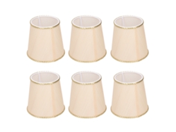 Conjunto De 6 Cúpulas Resistentes Para Luminária Parede Doméstica, Com Encaixe Lâmpada Lustre E Rosca E14. -aquaforge