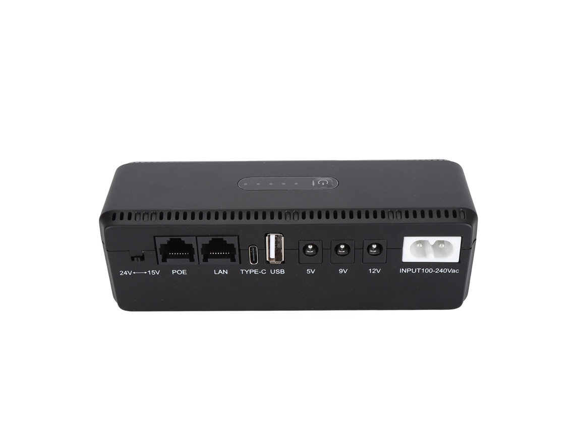Backup de Bateria Ups 8800mah 18w com Portas Poe 15v 24v Usb 5v 9v 12v Mini Ups Bateria Integrada Eu Plug S/MARCA