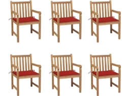 Garden Chair, Garden Chairs Vidaxl Vermelho Madeira (n/a)