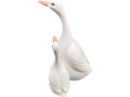 Figuras Decorativas Pato Mãe e Filho, Sala de Estar, Presente de Decoração | S/MARCA