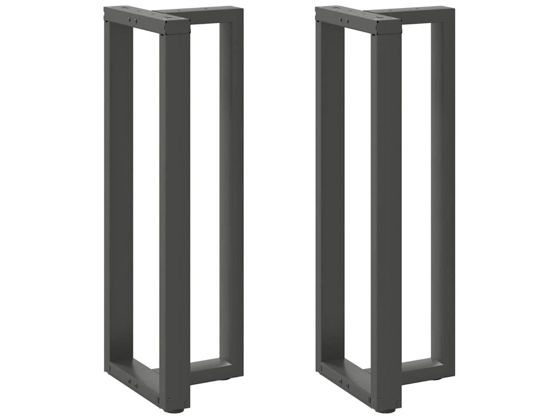Vidaxl Pés Para Mesa De Bar Em Forma De T, 2 Peças, Antracite, 40x35x(110-111) Cm, Aço