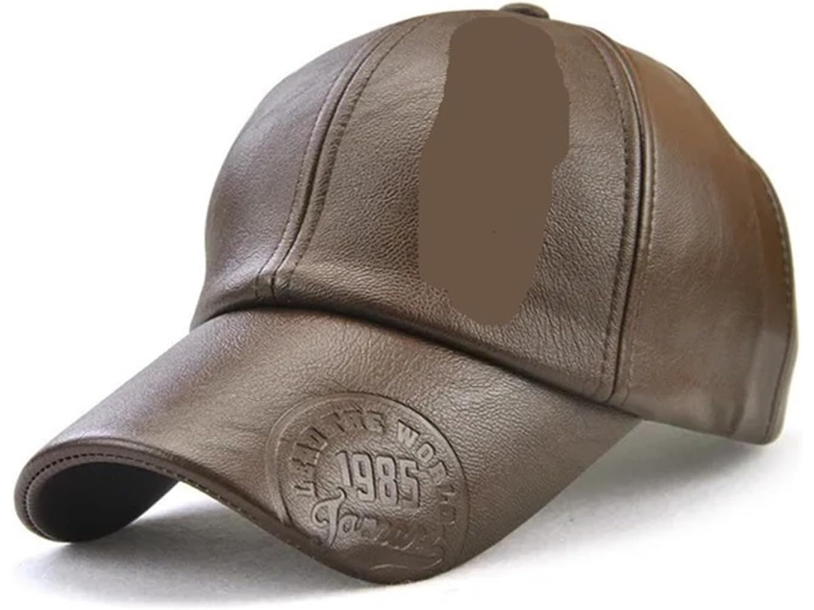 Boina Masculina SFUSHOS em Couro Pu, Estilo Retrô