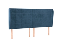 Headboard, Headboards Vidaxl Azul Veludo (163 X 23 X 118/128 Cm)