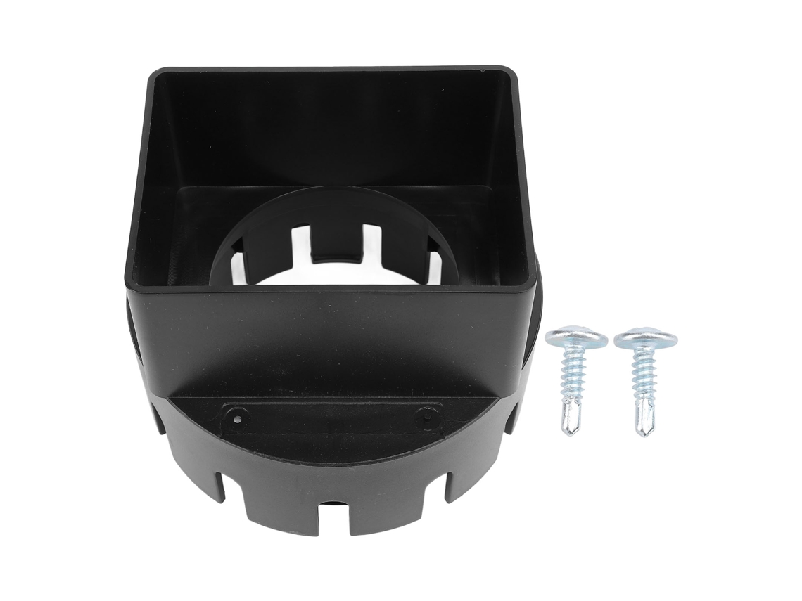 Adaptador De Canaliza Pvc Quadrado Preto 3x4 Polegadas