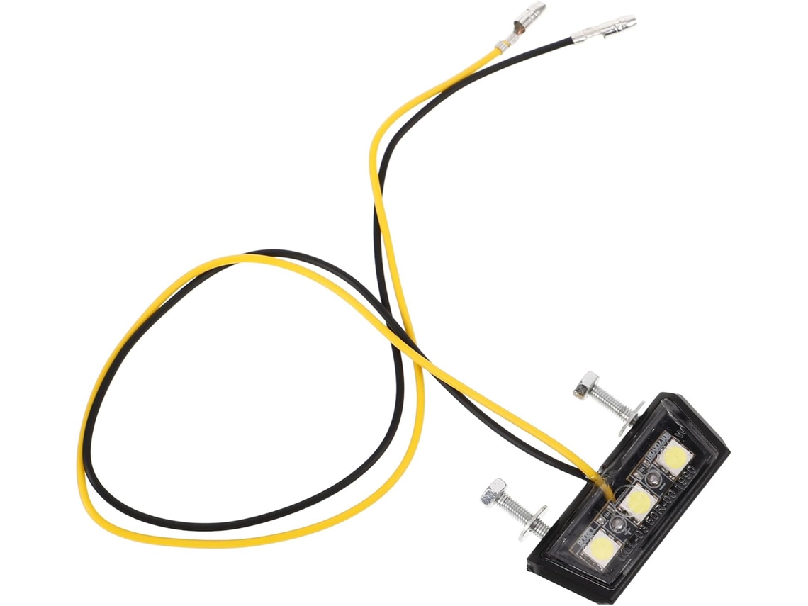 Luz De Placa De Motocicleta Led Branca De Alto Brilho Em Pp Com Montagem Por Parafuso.