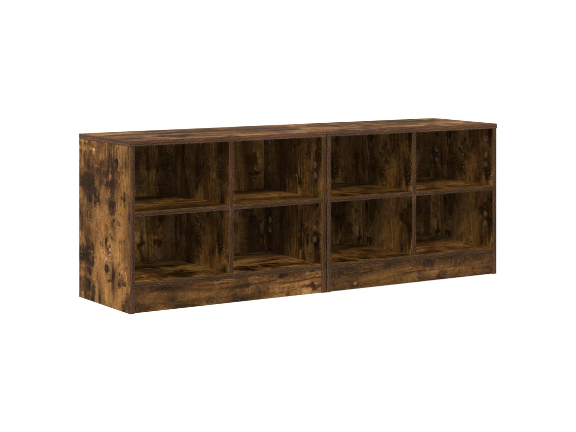 Conjunto 2 Armário De Cama Vidaxl Castanho Derivados De Madeira (66 X 33 X 48 Cm)