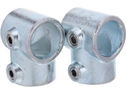 Conexão De Metal Galvanizado 2 Peças Para Tubo 1 Polegada, Resistente