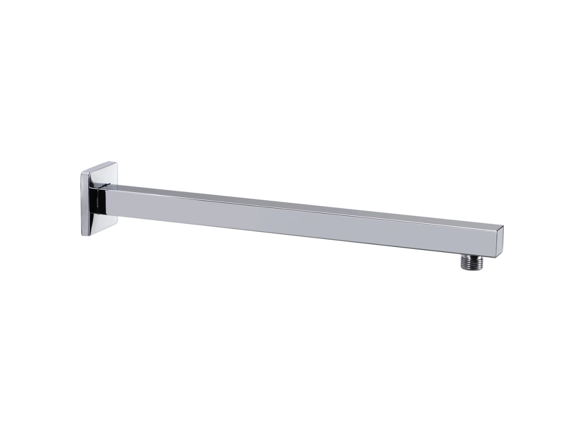 Vidaxl Braço De Apoio Chuveiro Quadrado Aço Inox. 201 40 Cm Prateado