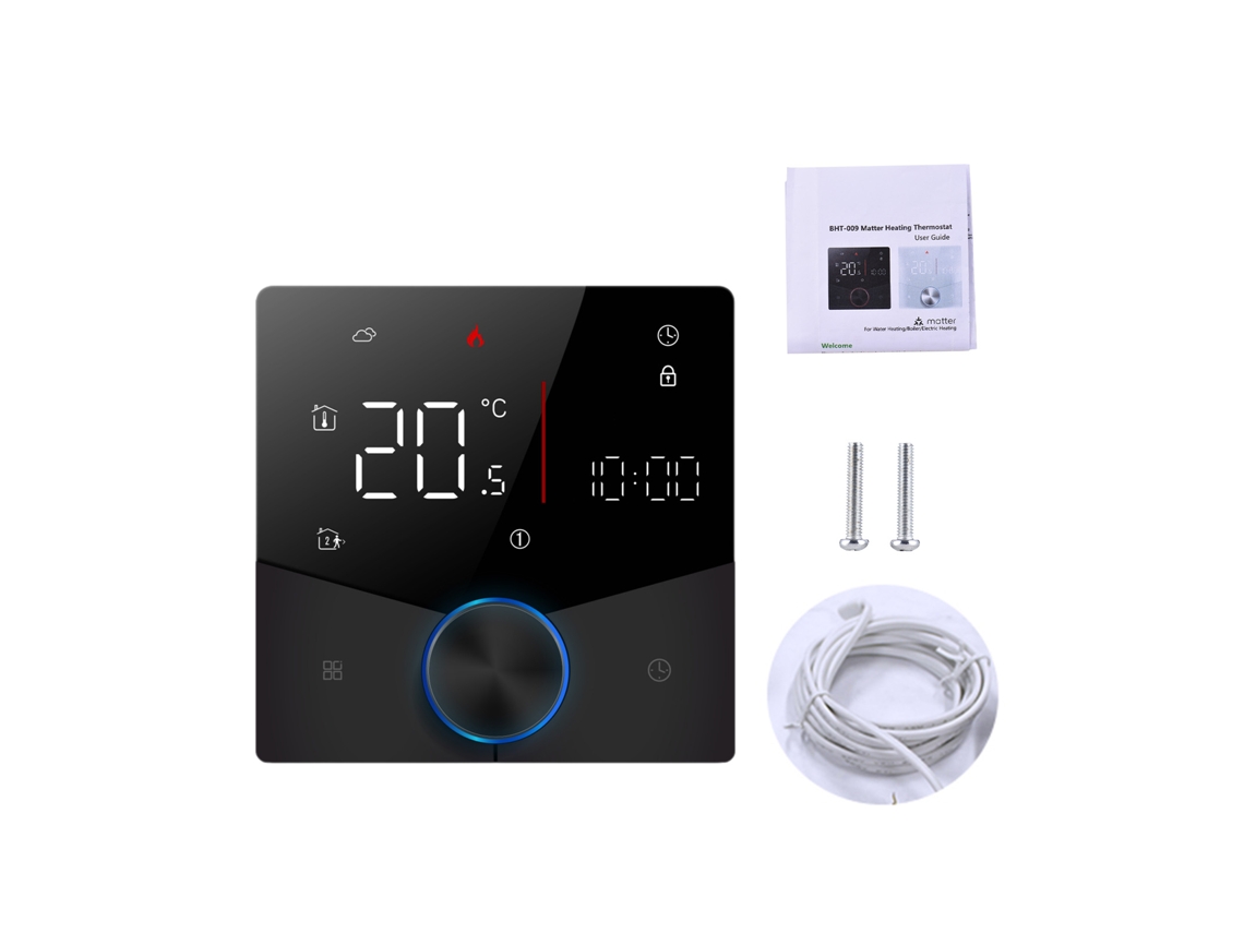 Termostato Wi-Fi Matter para piso elétrico Primerox