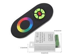 Controlador Led Integrado Inteligente Tuya, Controle Remoto Por Toque Para Tiras De Led Rgb Com 8 Níveis De Brilho Aquaforge