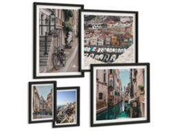 Conjunto De Pinturas Encantadoras Ruazinhas Europeias Espelharte (5 Peças)