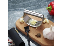 Lurelia Prensa Para Alho Aço Inoxidável Com Descascador Escova Limpeza Modelo Rocker Gengibre 10 X 6,5 Cm Cozinha