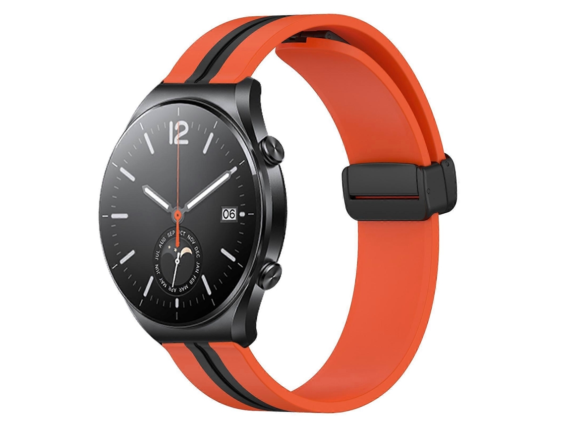 Pulseira De Silicone Dobrável Com Fecho Magnético Para Xiaomi Mi Watch S1, 22 Mm.