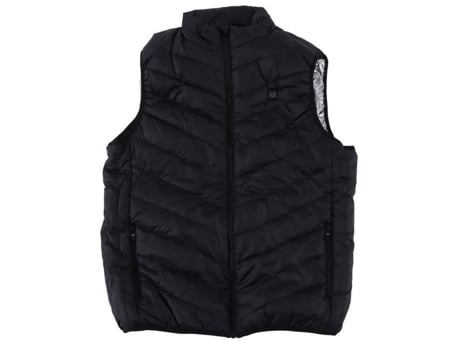 Fdit Colete de febre inverno quente aquecido colete lavável USB elétrico colete quente para inverno ao ar livre (3XL) FDIT