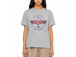 Rockinstone Top Gun Movie Best Of The Best Heather Gray Adult Shirt Size:s