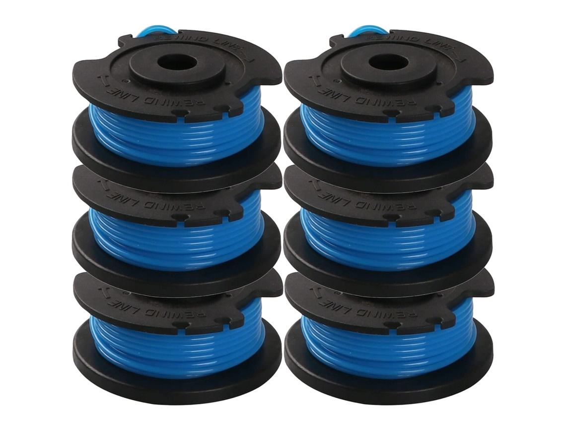 Bobine De Fil 6 Peças Para Cortador De Grama Ryobi Compatível Com One Ac14rl3a,18v 24v 40v Jogo De Bobinas De Reposição Com Capa Btforus
